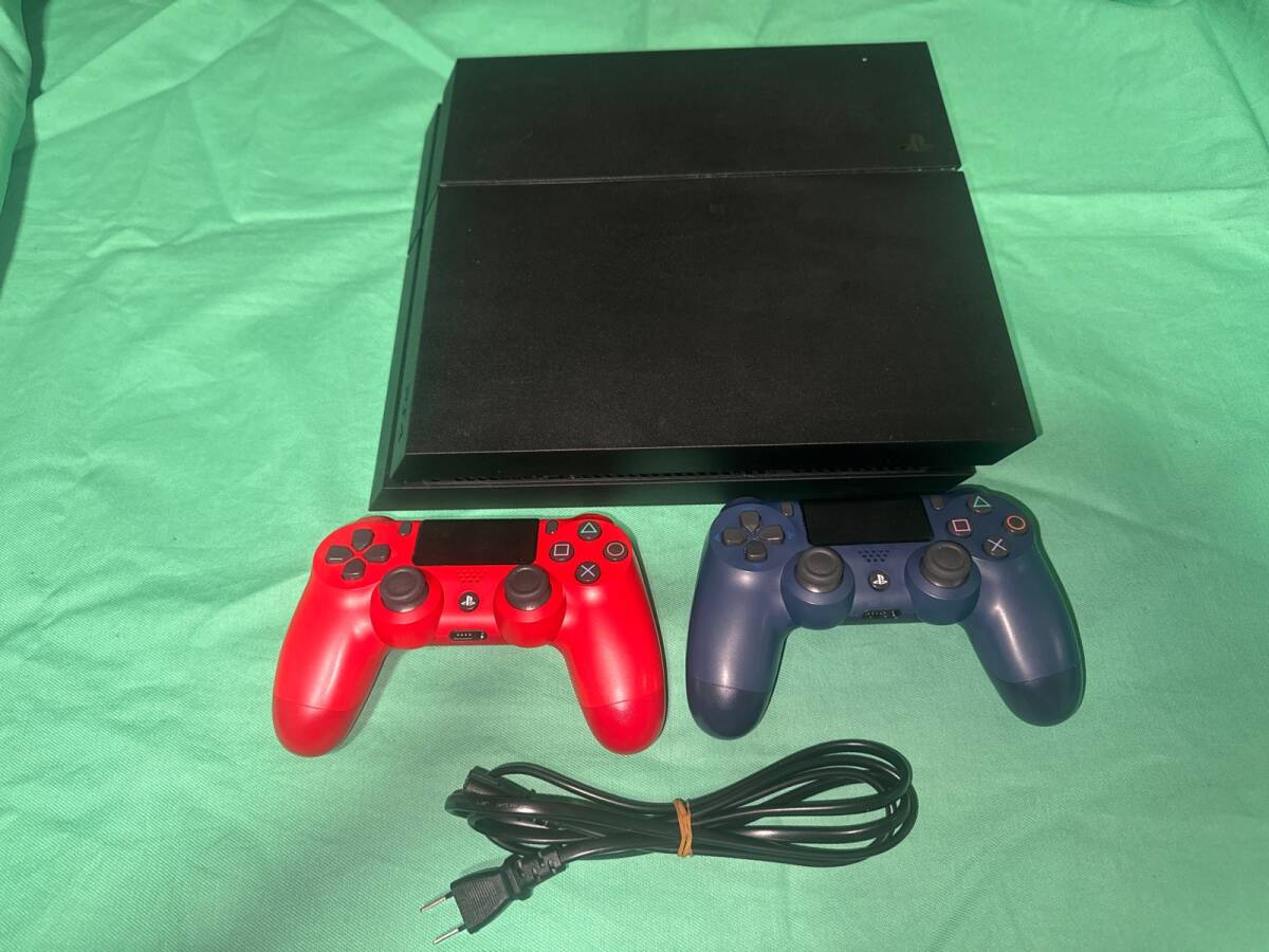 【動作確認済み】SONY PlayStation4 プレイステーション4 PS4 500GB CUH-1200A ジェット ブラック ゲーム機 本体 +コントローラー２個の画像1