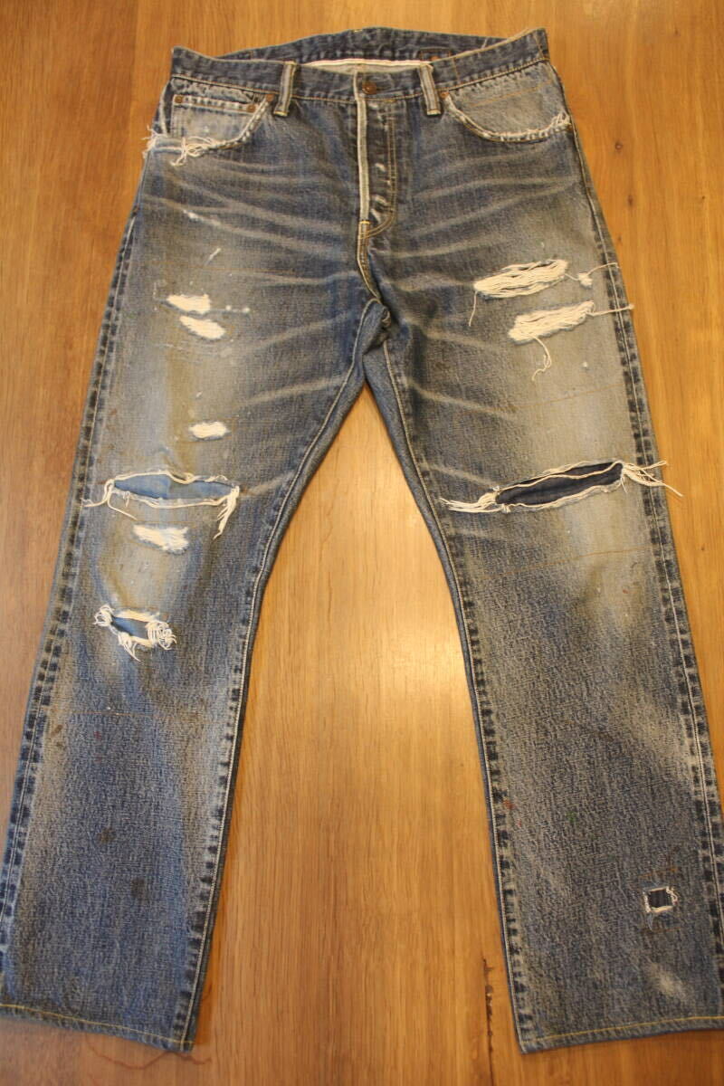 定価12.1万円 VISVIM 21SS SOCIAL SCULPTURE 16 DAMAGE17 SIZE W34 L30 ヴィズビム 中村ヒロキ ビズビム DENIM デニム 01 _画像2