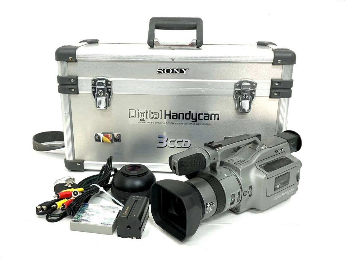 [ утиль ]SONY/ Sony DCR-VX1000 цифровая видео камера магнитофон Handycam f=5.9-59mm 1:1.6 Φ52 фотосъемка (48218S6)