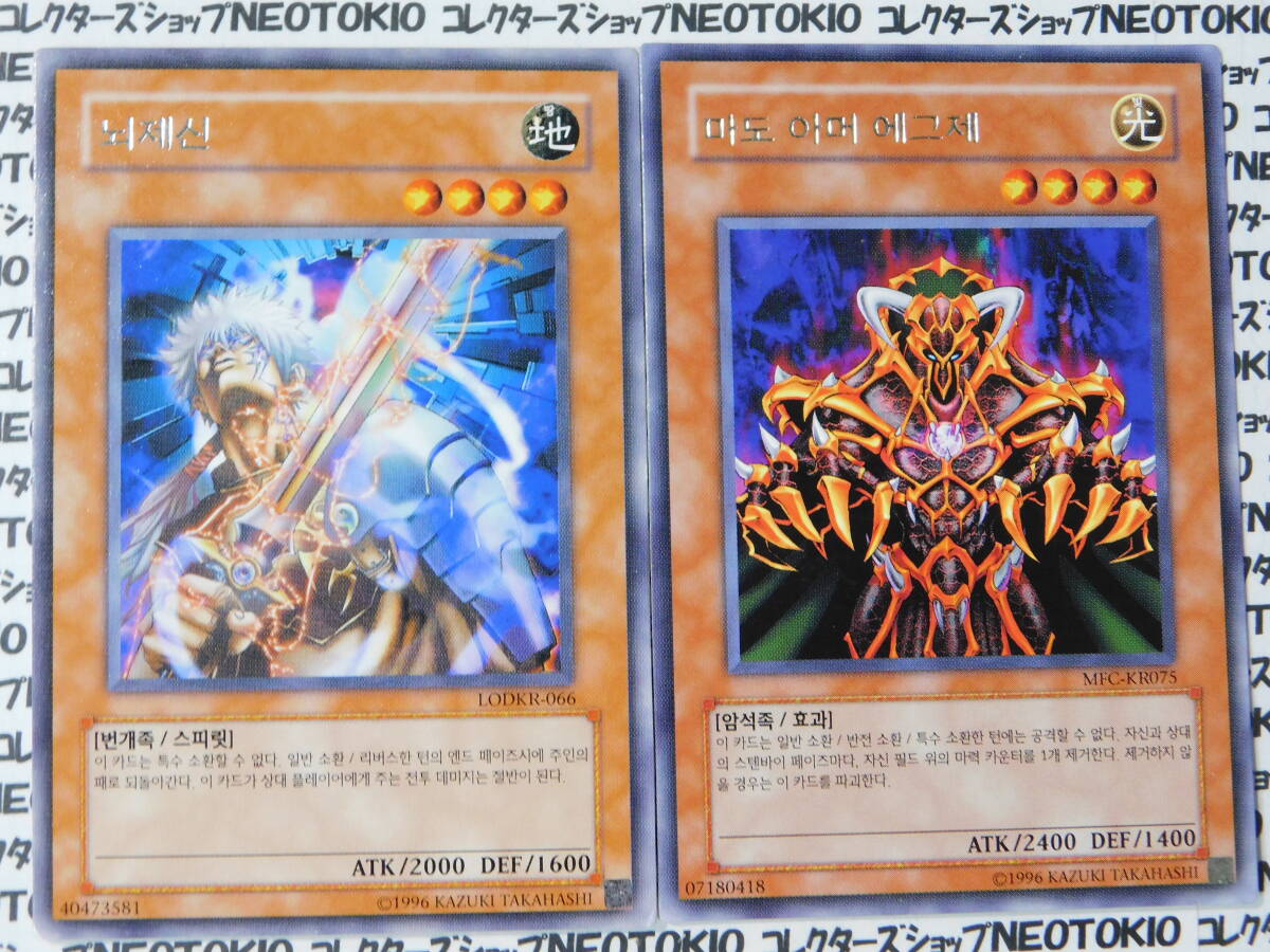 韓国語遊戯王 雷電娘々 異次元の狂獣 他・レアカード8種セット B 韓国語遊戯王 雷電娘々 異次元の狂獣 他・レアカード8種セット B