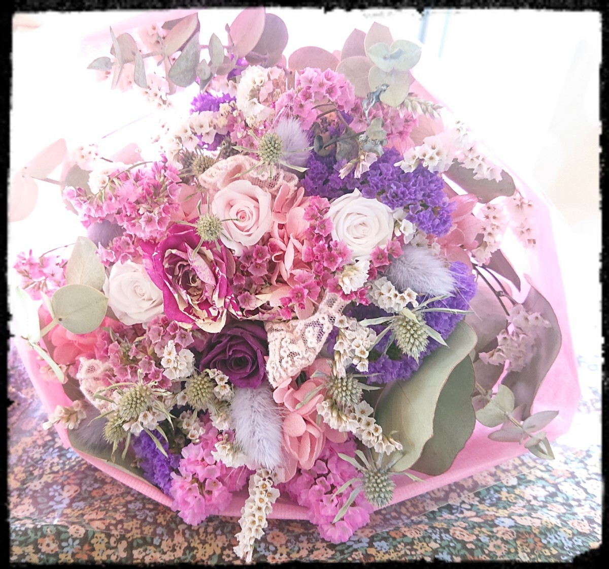 *Bouquet de minuit*HAPPY MOTHER*S DAY * bouquet * preserved flower * dry flower * gratitude sale1 jpy ~*