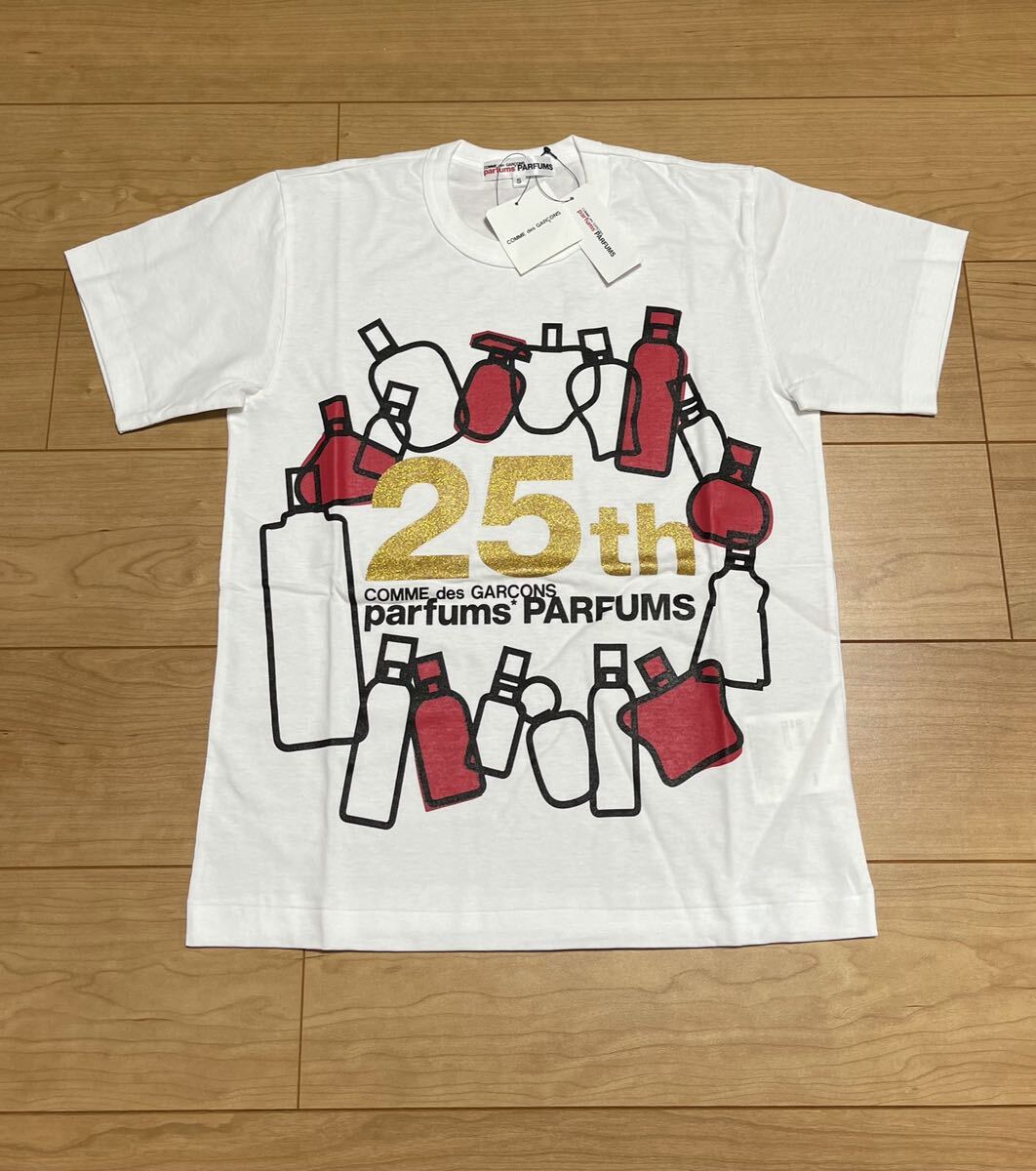 コムデギャルソン　パルファム　25周年記念　Tシャツ　レッド　S_画像1