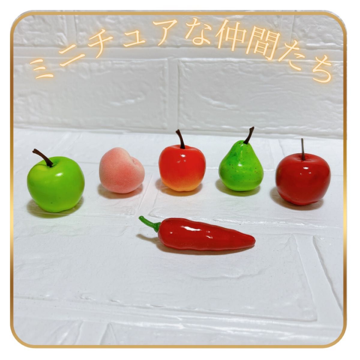 ミニチュアりんご フェイクフルーツ 10個 赤リンゴ デコレーション ハンドメイド ドール 撮影 インテリア 