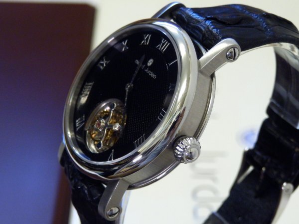 6060 未使用売切り☆ ミッシェルジョルダン トゥールビヨン メカニカル 裏スケ 手巻き MICHEL JURDAIN Tourbillon メンズ 腕時計_画像2