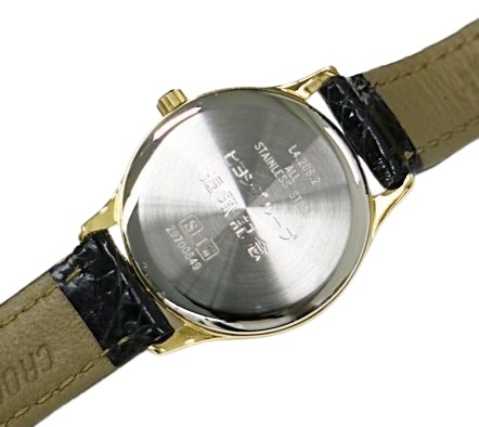 K4w79 LONGINES 腕時計 レディース クオーツ L4.206.2 退社記念刻印あり 現在不動 60サイズの画像6