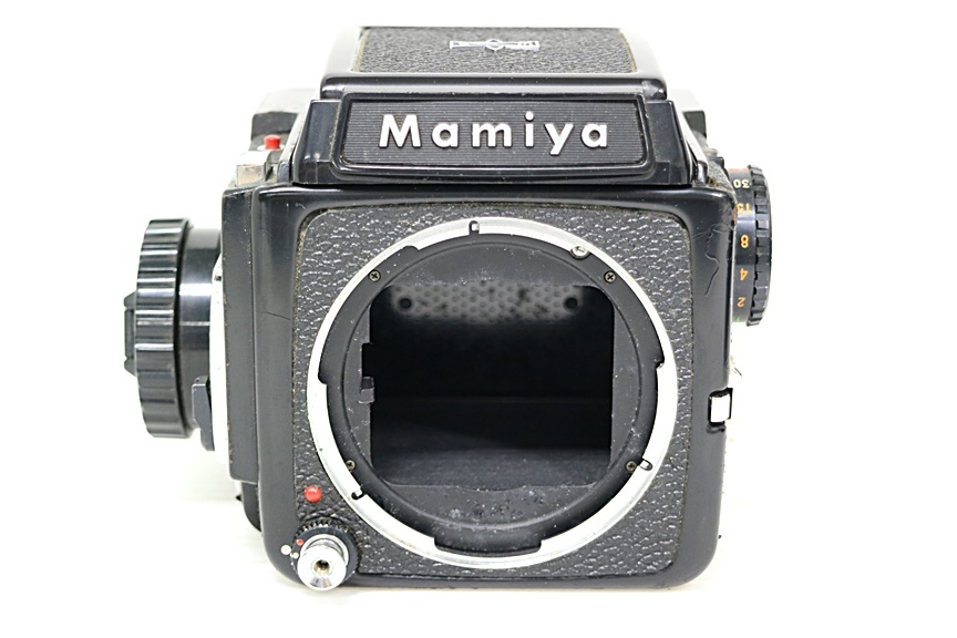 O4w56 MAMIYA M645 F2.8 45mm F4 150mm F2.8 80mm 中判カメラ フィルム蓋開かず その他動作未確認 60サイズ_画像2