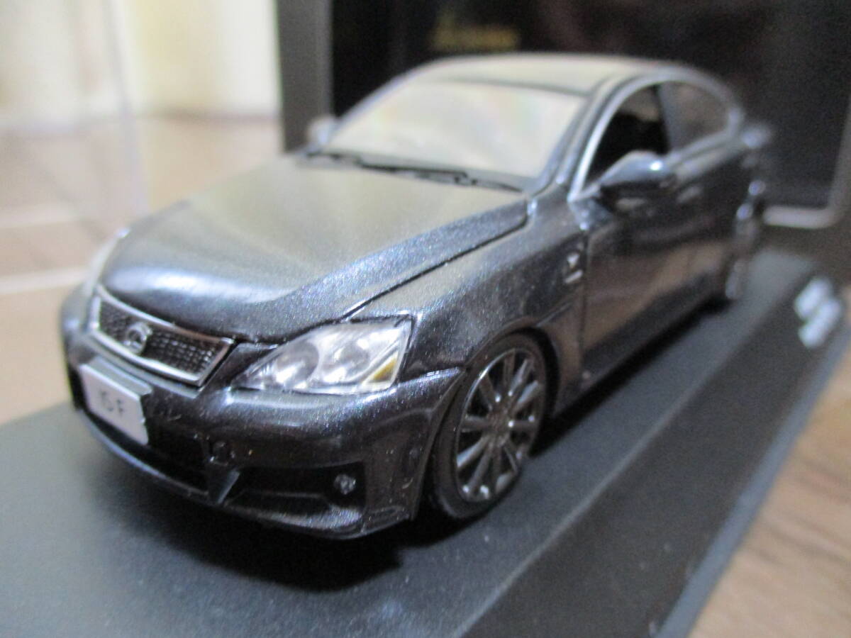 LEXUS　IS-F　Dark　Gray　Mica　JC490112GR　京商Jcollection1/43台座ケース付ミニカー　V8　5L　32V　FJS　レターパックプラス_画像6