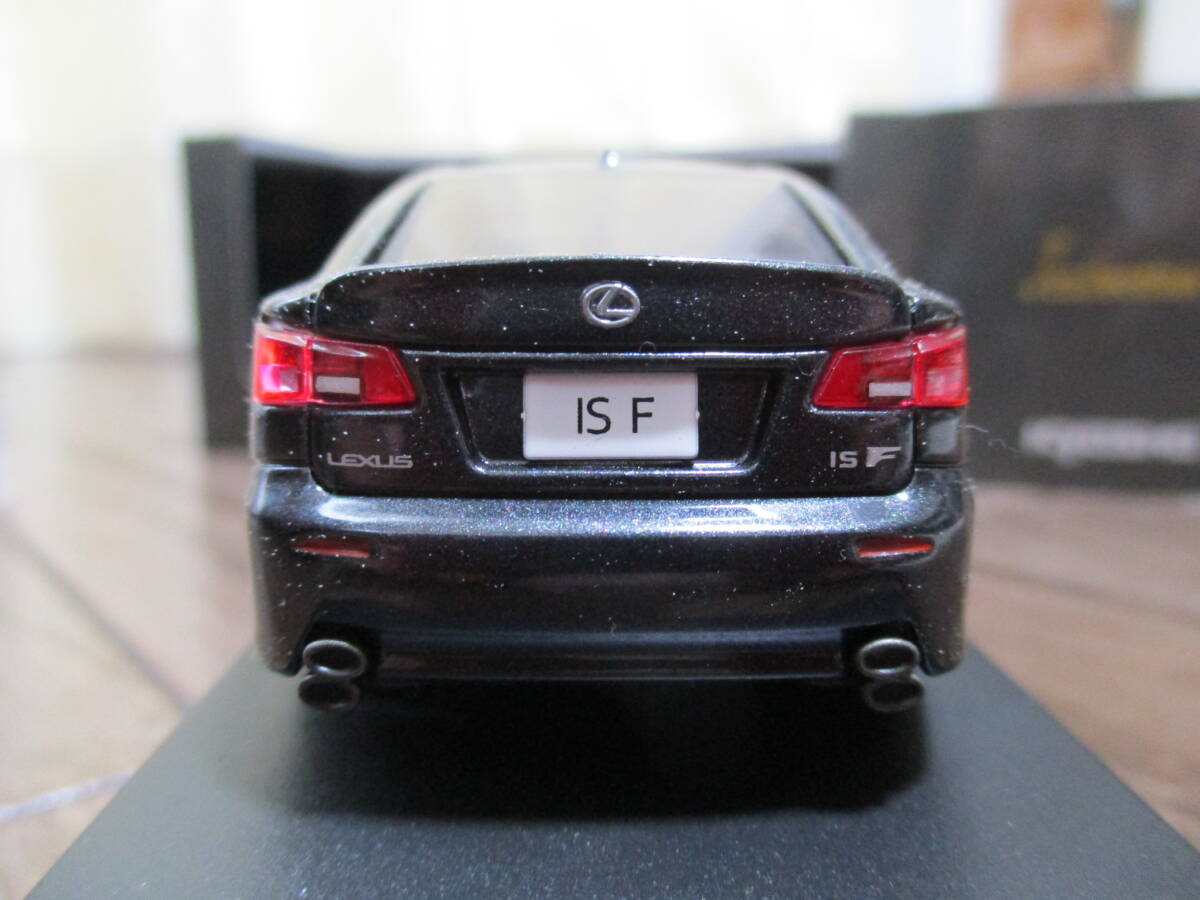 LEXUS　IS-F　Dark　Gray　Mica　JC490112GR　京商Jcollection1/43台座ケース付ミニカー　V8　5L　32V　FJS　レターパックプラス_画像8