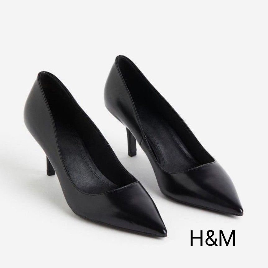 新品　H&M パンプス　３７　ブラック　フォーマル