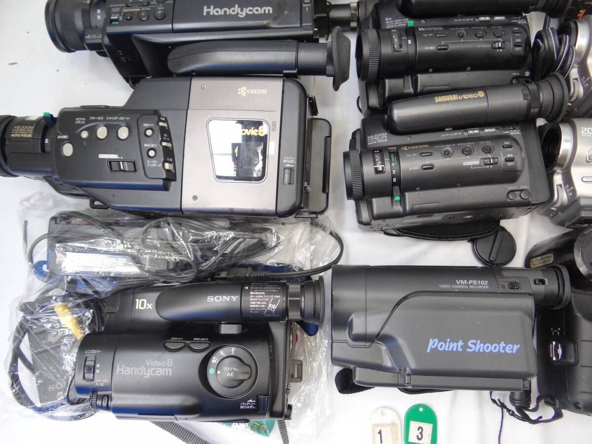 Z13D ビデオカメラ ムービ 等 １２台 SONY CCD TRV91 TR2 V88 TR212 RICOH R-680 京セラ SAMURAI KX-H11 KX-1 SANYO ジャンクの画像4