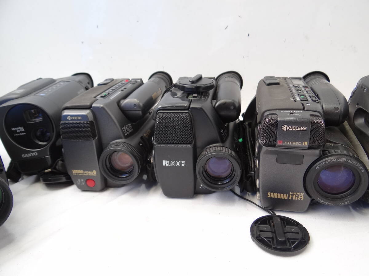 Z13D ビデオカメラ ムービ 等 １２台 SONY CCD TRV91 TR2 V88 TR212 RICOH R-680 京セラ SAMURAI KX-H11 KX-1 SANYO ジャンクの画像8