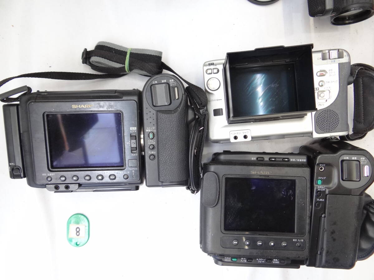 Z8D ビデオカメラ ムービ 等 １５台 SONY CCD TRV900 TR900 TR705 V800V700 F340 TR212 M8 TR505 SHARP VIEWCAM HL80 HL3 2 ジャンクの画像9