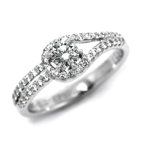 婚約指輪 プラチナ ダイヤモンド リング 0.2カラット 鑑定書付 0.219ct Dカラー VVS1クラス 3EXカット H&C CGL 通販_画像1