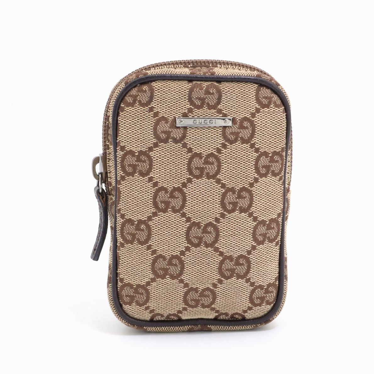 グッチ GUCCI GGキャンバス シガレットケース ミニポーチ 煙草ケース ブラウン メンズ レディース レザー 115249_画像2