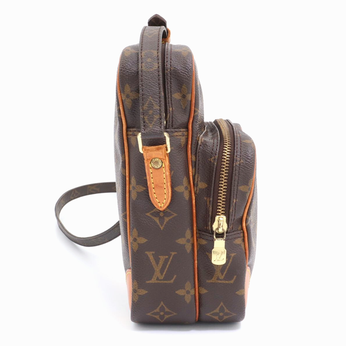 ルイヴィトン LOUIS VUITTON モノグラム アマゾン ショルダーバッグ 斜め掛け ブラウン メンズ レディース レザー M45236_画像4