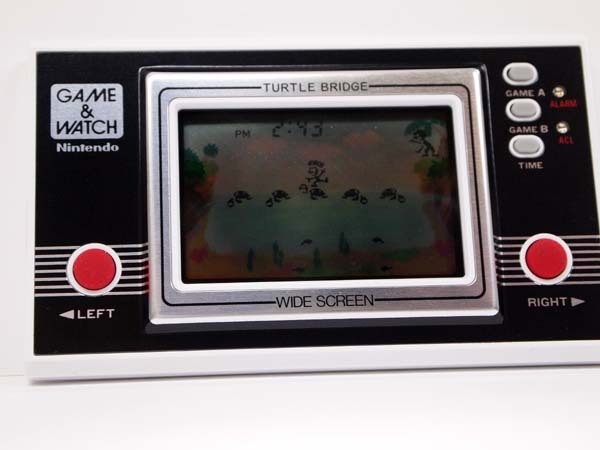 【未使用品】任天堂ゲームウォッチ タートルブリッジ 箱説付★Nintendo GAME&WATCH TURTLE BRIDGE TL-28の画像2
