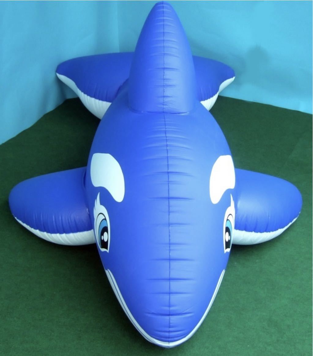 シャチ ブルー マット フロート 空気ビニール風船 浮き輪 レア シャチ ブルー マット フロート 空気ビニール風船 浮き輪 レア