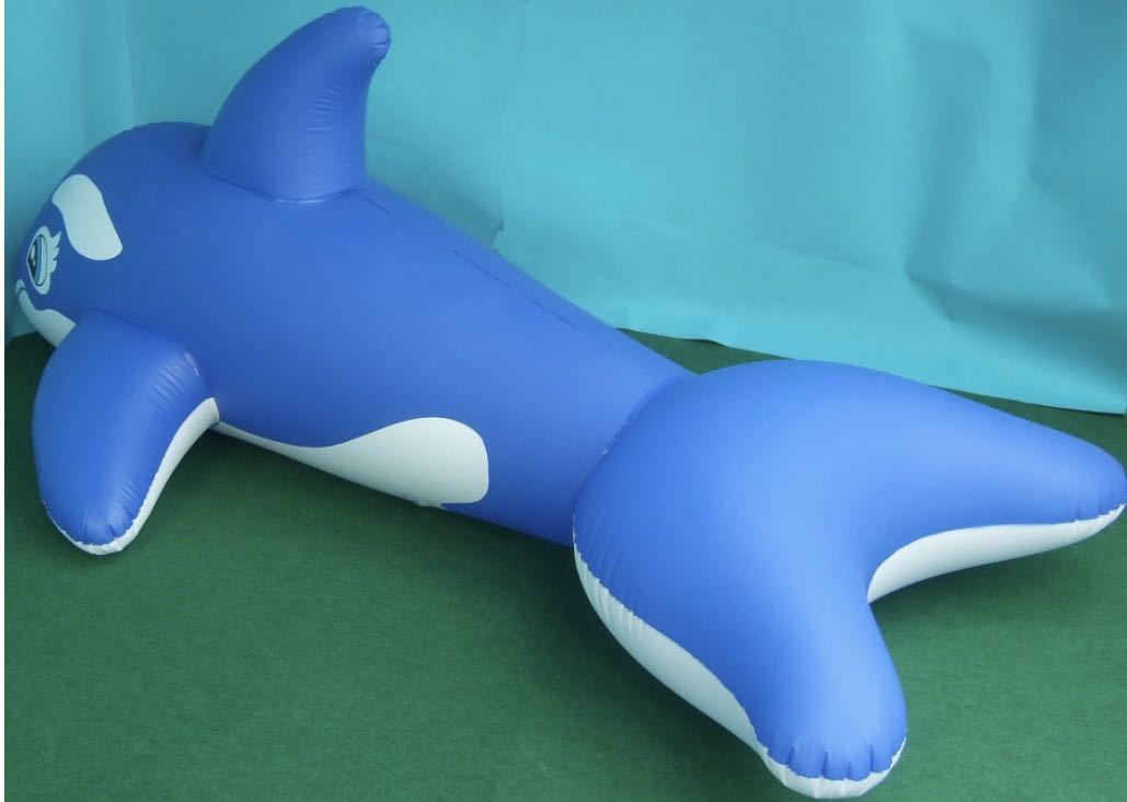 シャチ　ブルー　マット　フロート　空気ビニール風船　浮き輪　レア　新製品　新品未開封　日本未発売　バルーン　Inflatable World製_画像2