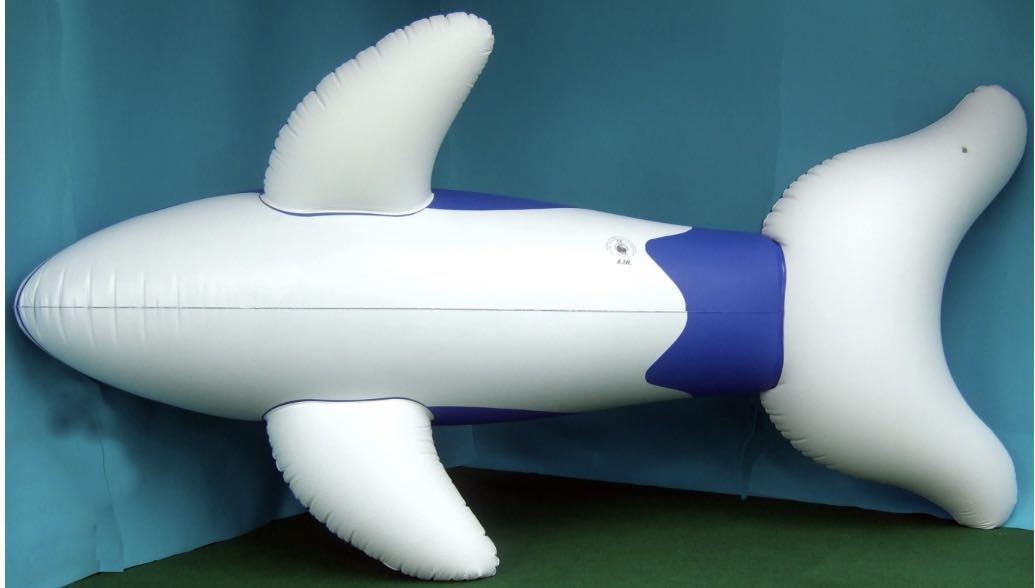 シャチ　ブルー　マット　フロート　空気ビニール風船　浮き輪　レア　新製品　新品未開封　日本未発売　バルーン　Inflatable World製_画像5