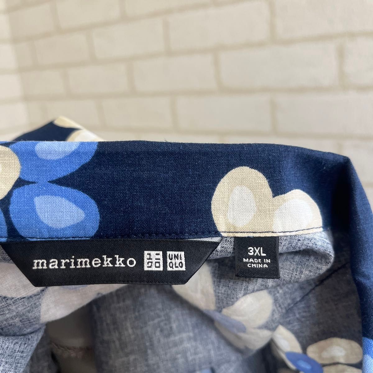 UNIQLO marimekko マリメッコ ユニクロ 新品 3XL 花柄 フラワー オーバーシャツ 羽織