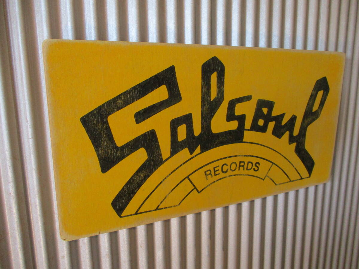 ビンテージサイン木製看板 SALSOUL RECORDS検）レコードレーベルMOTOWNSOULFUNKR&BJAZZSTAXアドバタイジング企業販促USA50s60s70s80s_画像3