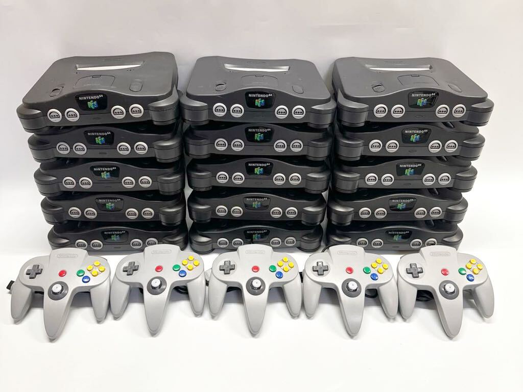 ［20点］任天堂　Nintendo 64　ニンテンドー64　本体　&　コントローラー　グレー　N64　ニンテンドウ 64　NUS-001　NUS-005　ゲーム機_画像1