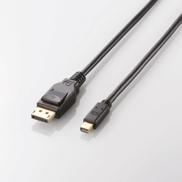 DisplayPortケーブル 1.0m DisplayPort規格Ver1.2a認証済み miniDisplayPort端子またはThunderbolt端子搭載機器対応: CAC-DPM1210BK_画像2