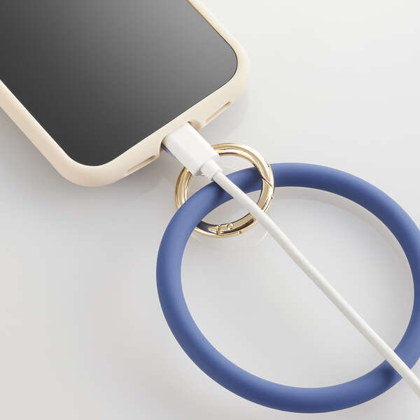  smart phone for hand strap [&me] ring type wrist . passing possible to use simple . round design : P-STHSI2NV