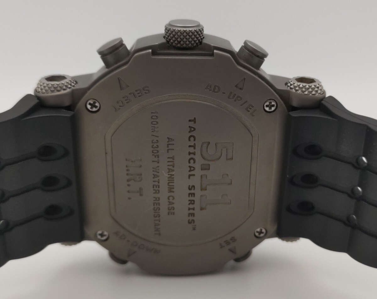 【稼働品】5.11 Tactical H.R.T. TITANIUM Watch チタンモデル スナイパーウォッチ Horus Vision Functions 検ホーラスビジョン 付属品有_画像10