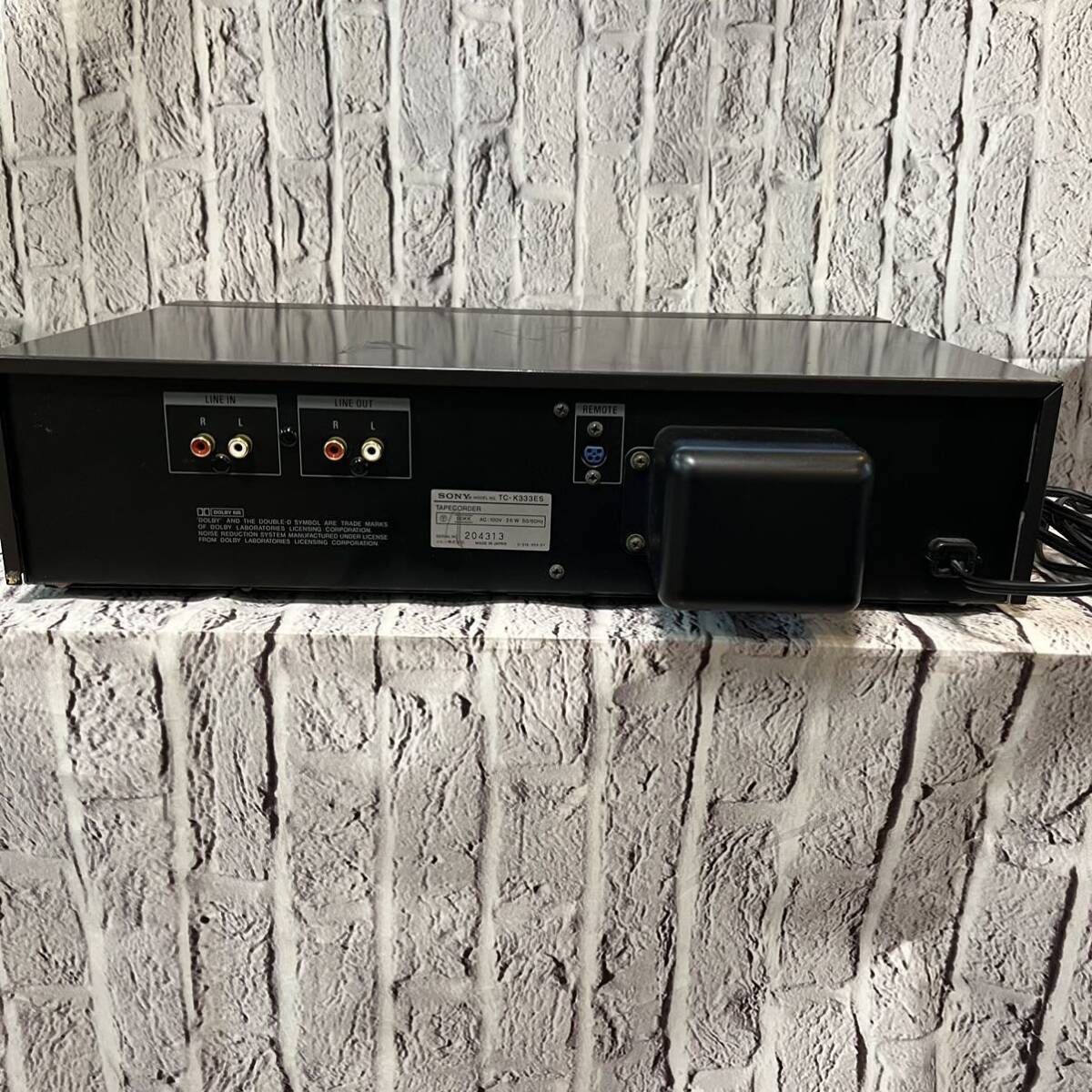 SONY 3 head cassette deck TC-K333ES secondhand goods cassette holder with defect 