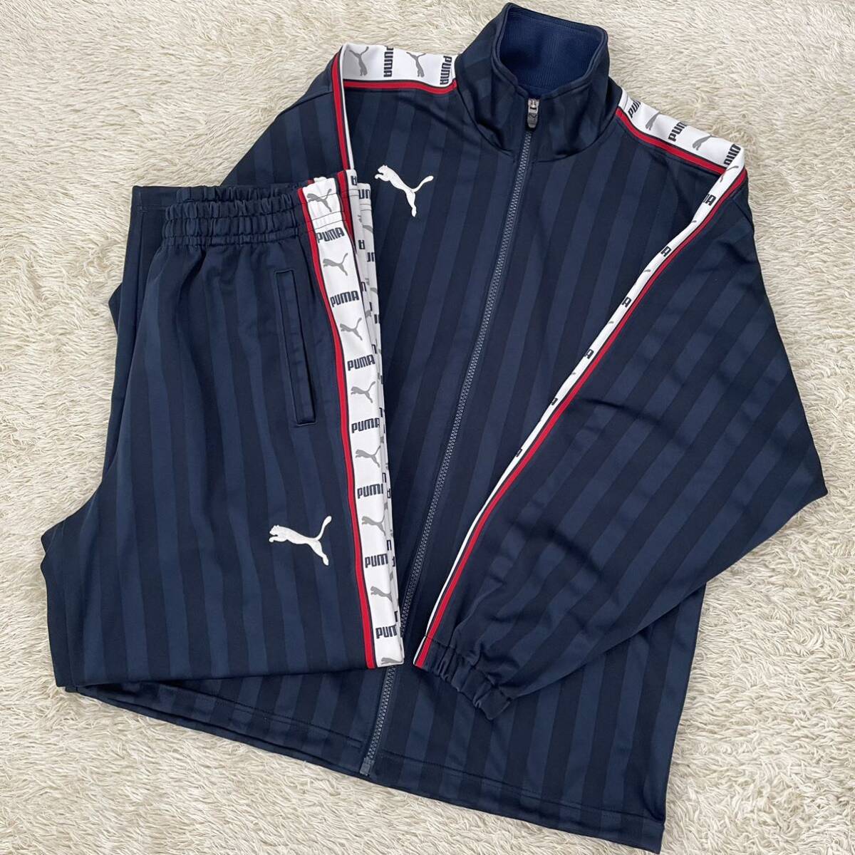 正規品販売! 好きに puma(プーマ)/Hit union ストライプ ジャージ上下 プーマ