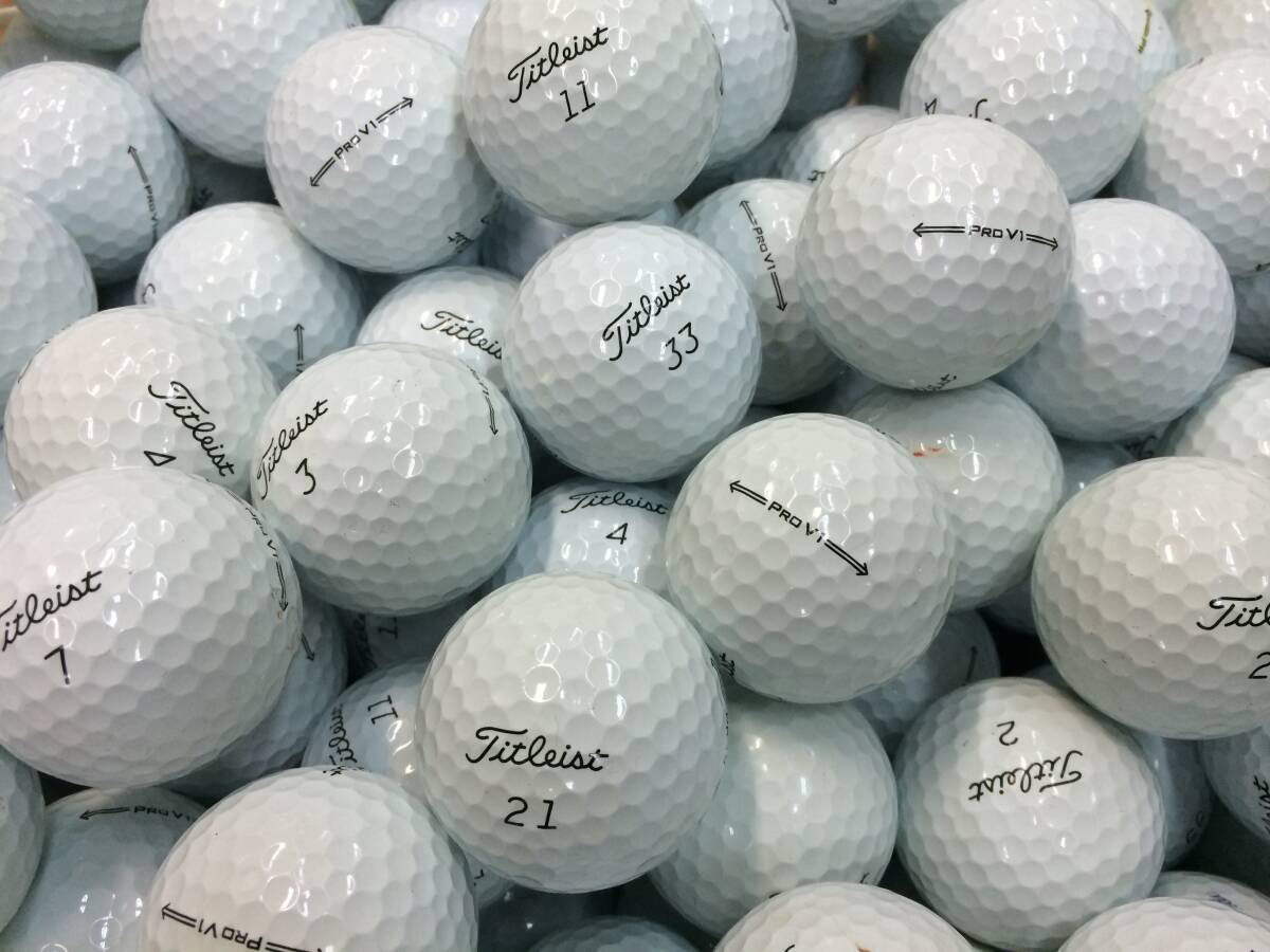 タイトリスト PROV1 2021年モデル ホワイト 50個 【ロストボール】⑮の画像1