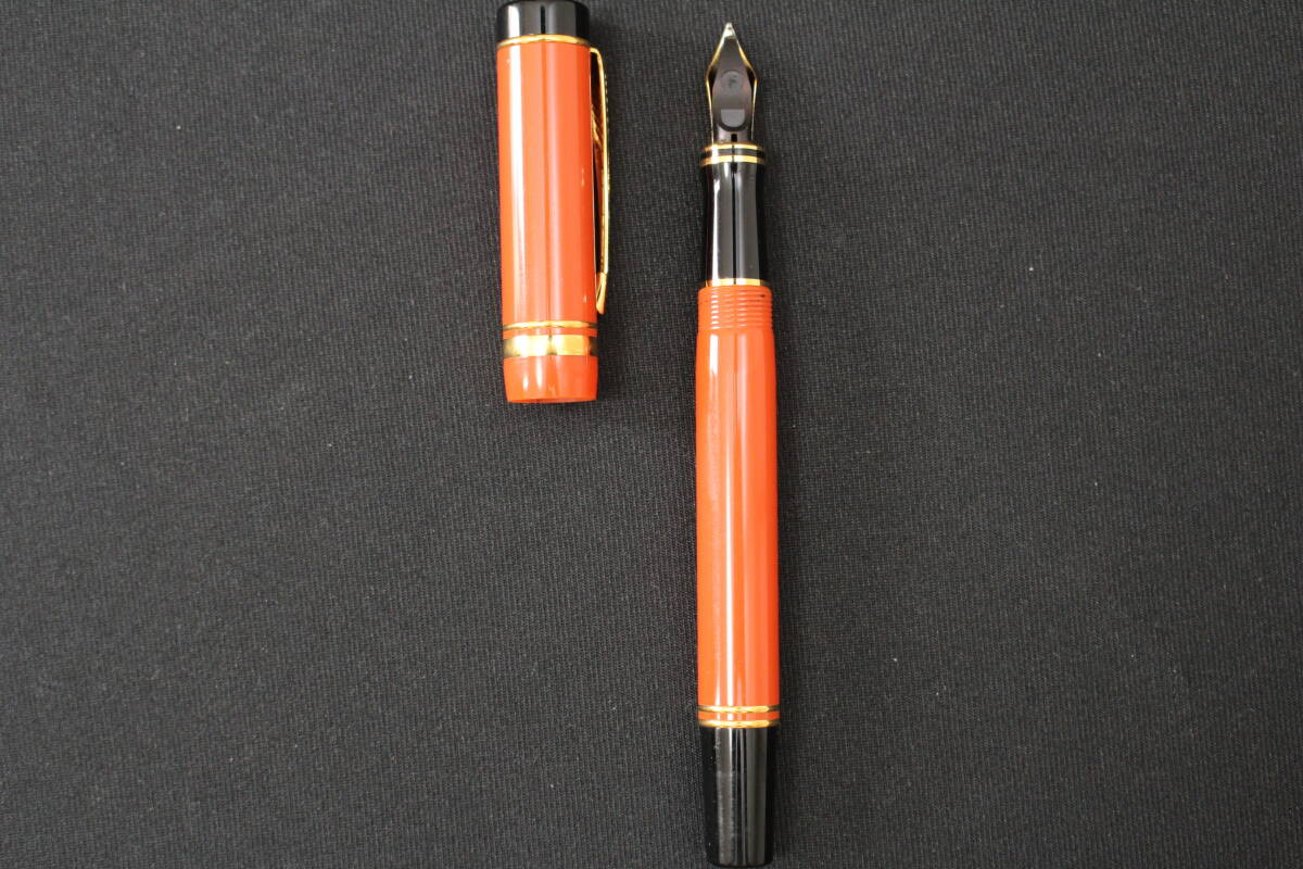  box attaching Parker fountain pen 18K Duo folding Inter National big red Vintage antique retro 