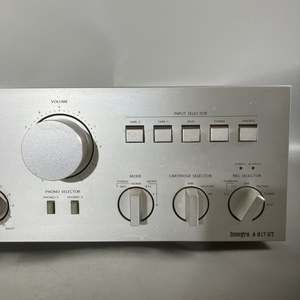 C2-114 ONKYO Onkyo Integra A-817GT electrification AMPLIFIER amplifier made in Japan made in Japan