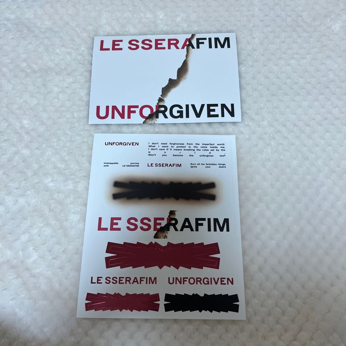 LE SSERAFIM UNFORGIVEN Vol.1 開封済み トレカ抜き