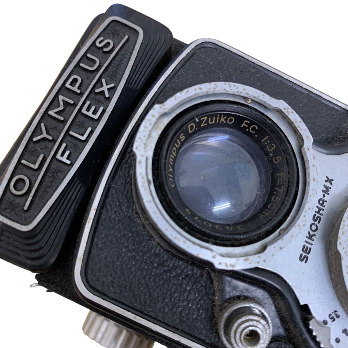 【7104】1円〜 オリンパス OLYMPUS FLEX 二眼レフカメラ 中古 現状品 動作未確認 ジャンク_画像7