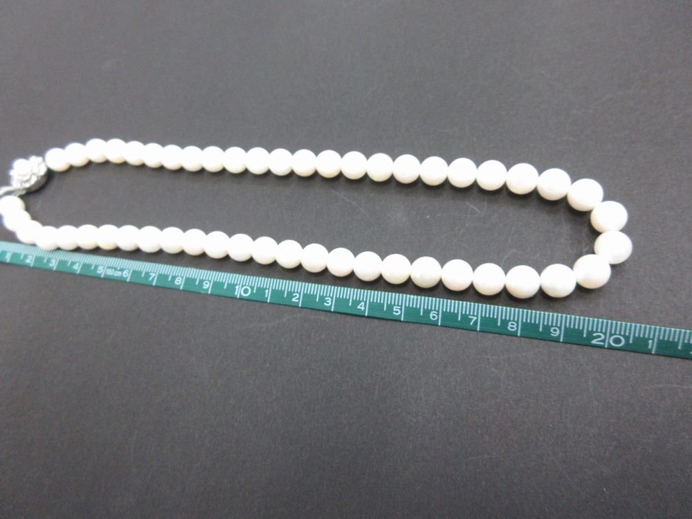 パール　本真珠 乳白色 8.0～8.5mm パールネックレス ホワイトパール レディース アクセサリー SILVER_画像7