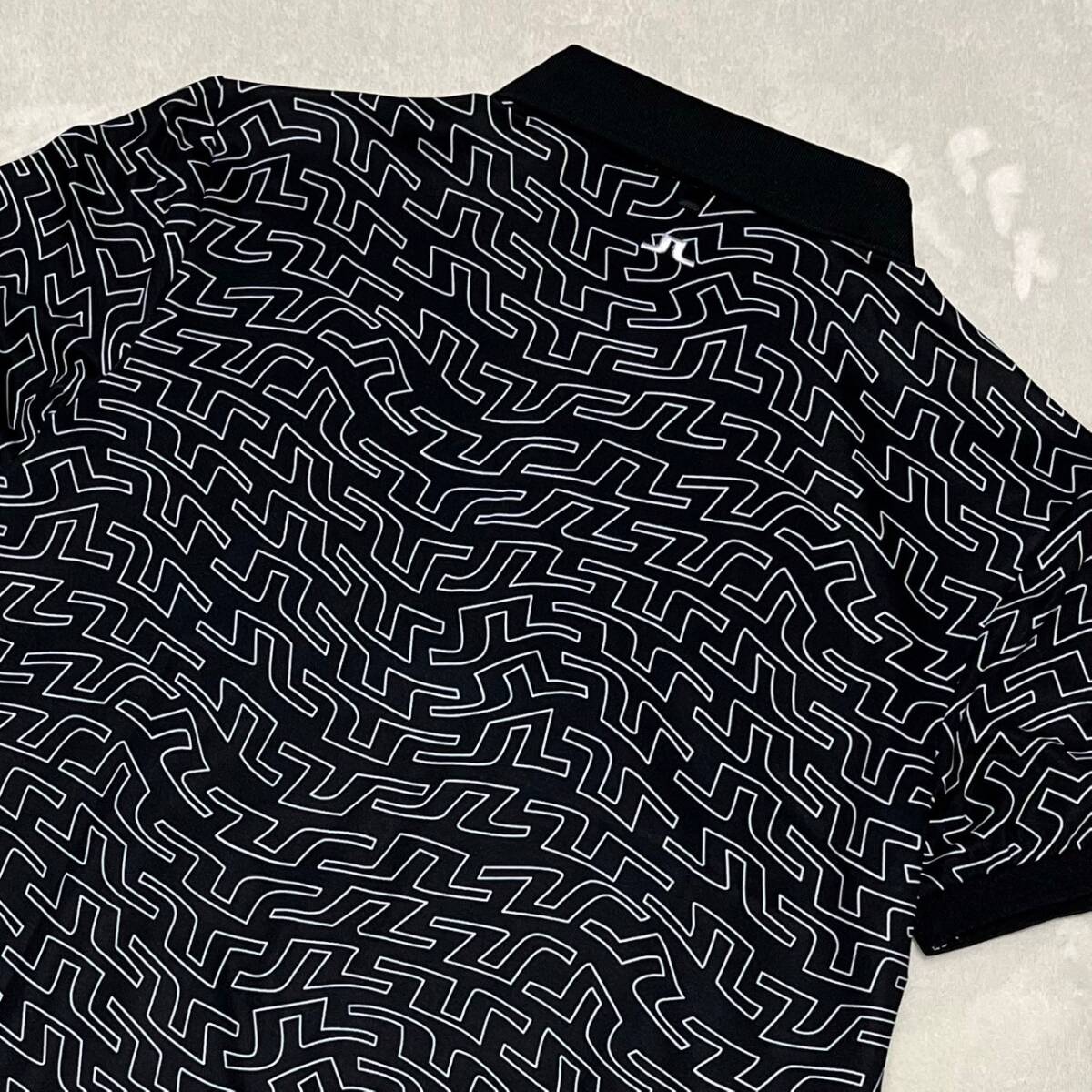 新品 J.LINDEBERG ゴルフ 半袖シャツ ブラック ＸＸＬ メンズの画像5