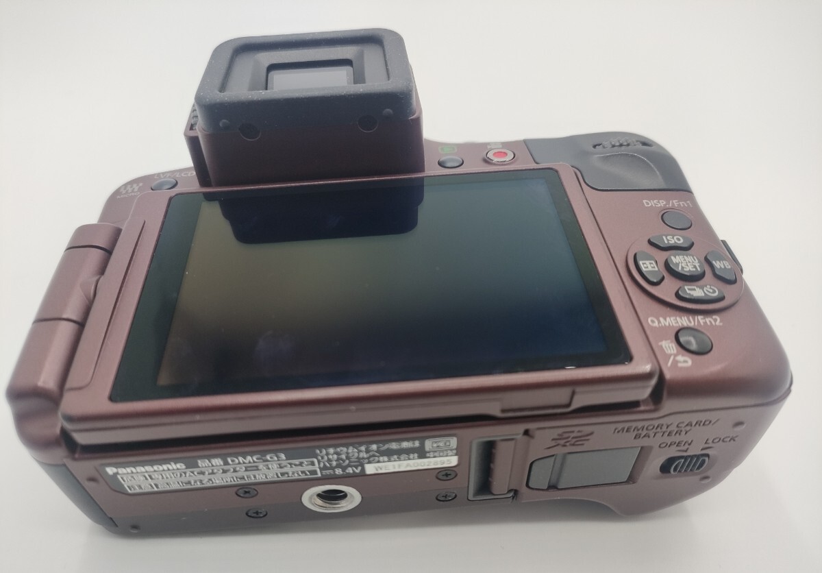 【美品】Panasonic パナソニック ミラーレス一眼カメラ LUMIX DMC-G3 センシュアルブラウン_画像4