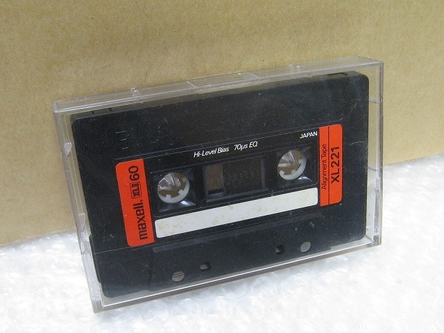 IWW-7441S　maxell カセットテープ アライメントテープ XLⅡ60 XL221 ツメあり_画像1