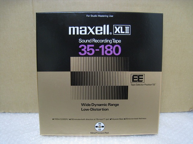 IWW-7467S　maxell 10号 オープンリールテープ メタルリール XLⅡ EE 35-180 美品_画像2