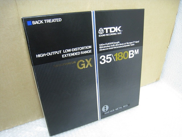 IWW-7471S　TDK 10号 オープンリールテープ メタルリール GX 35/180BM 美品_画像1