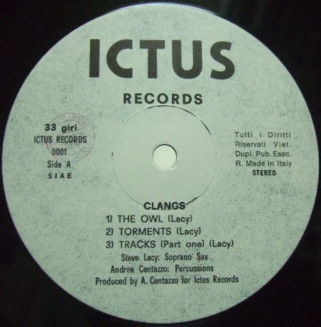 Yahoo!オークション - 3枚で送料無料【伊Ictus】Steve Lacy-And...