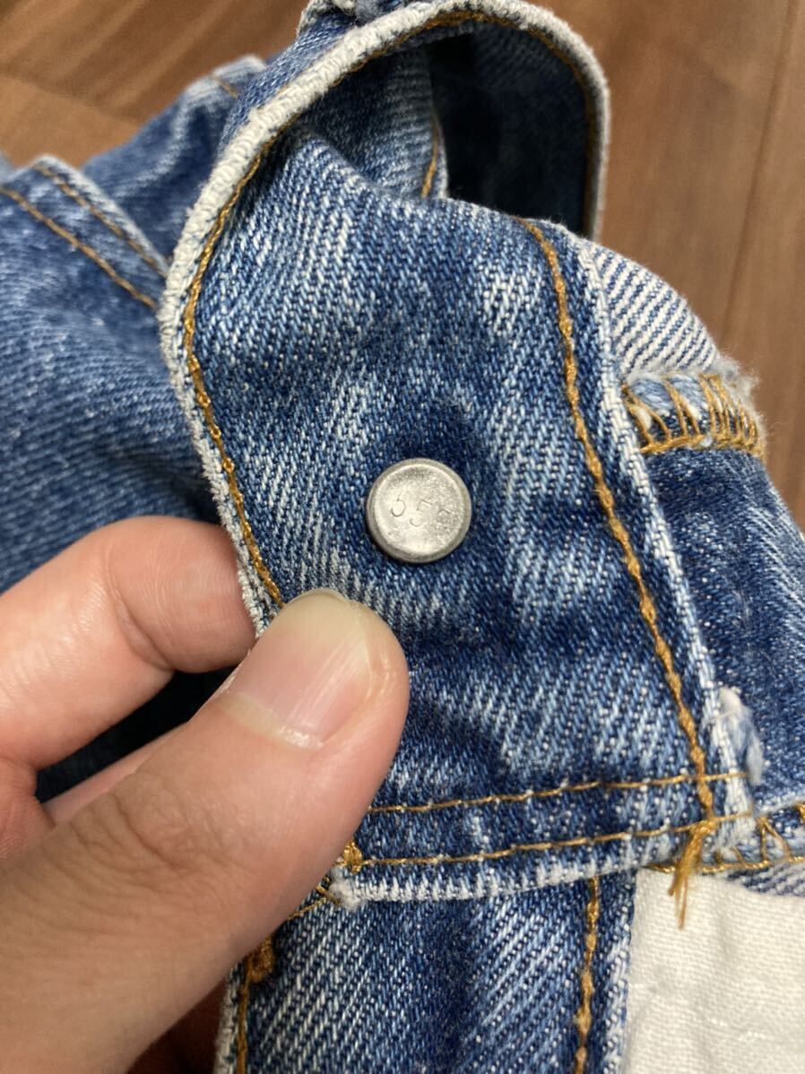 サイズ○ 80s Levis リーバイス 501 デニムパンツ ジーンズ 内股シングル USA製 ヴィンテージ W32L30☆70s 60s 505 517 赤耳 66前期 BIGEの画像6