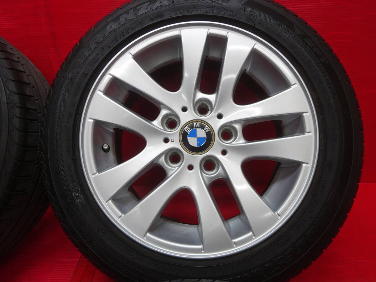 BMW 3シリーズ純正16インチホイール 4本 7J +34 5H 120 BS TURANZA ER300 RFT ランフラットタイヤ 205/55R16 E90 E91 320i ブリヂストン_画像5