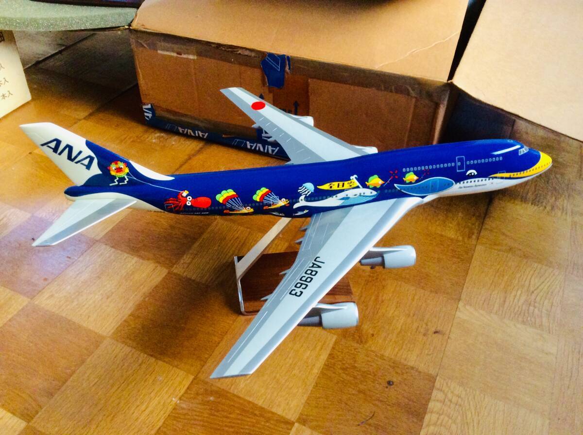 ANA 全日空 ボーイング747-400 JA8963 マリンジャンボ 1/100 ANA 全日空 ボーイング747-400 JA8963 マリンジャンボ 1/100