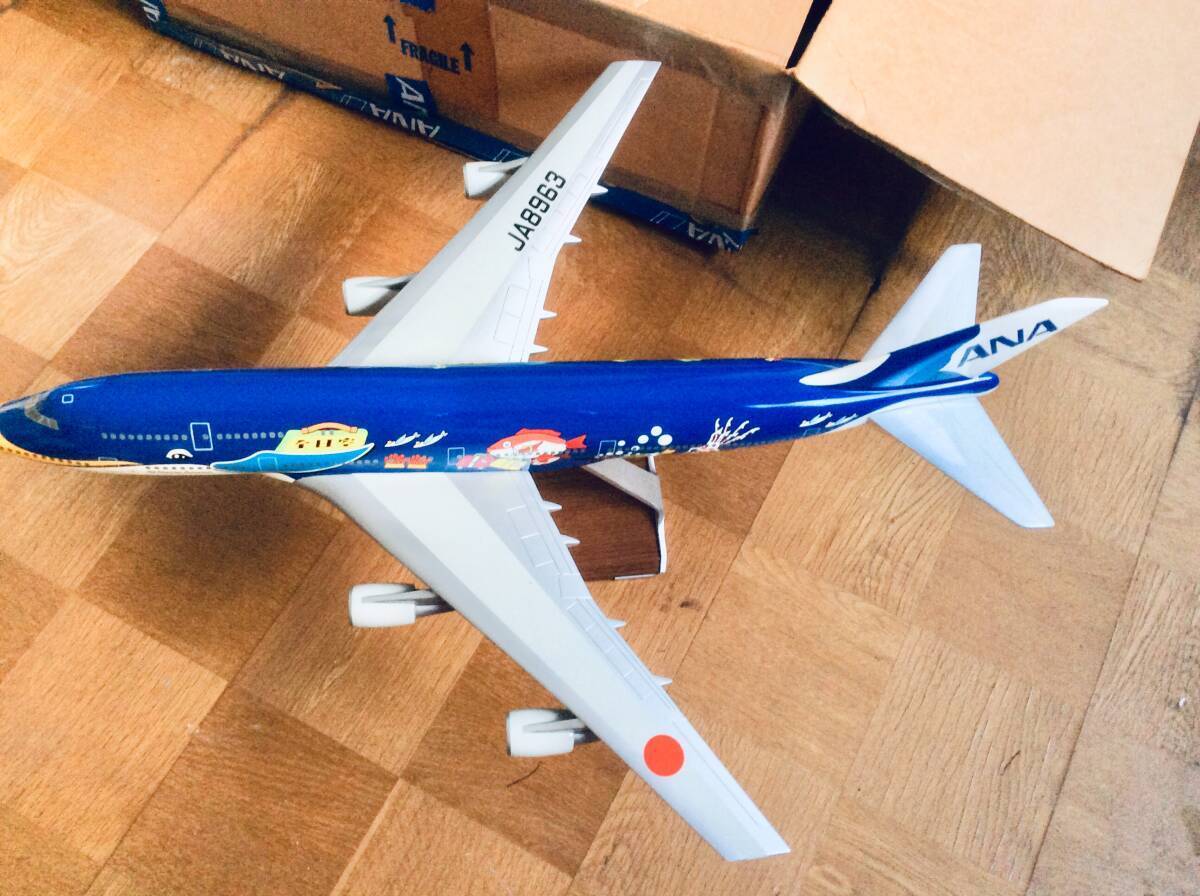 ANA 全日空 ボーイング747-400 JA8963 マリンジャンボ 1/100 ANA 全日空 ボーイング747-400 JA8963 マリンジャンボ 1/100