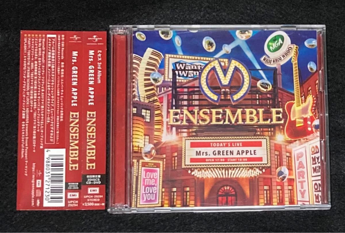 Mrs GREEN APPLE ENSEMBLE (初回限定盤) CD DVD ミセスグリーン Mrs GREEN APPLE ENSEMBLE (初回限定盤) CD DVD ミセスグリーン