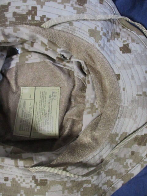 #3307 米軍MC マーパットブーニハット Sサイズ デザート ジャングルハット ●未使用品●の画像5