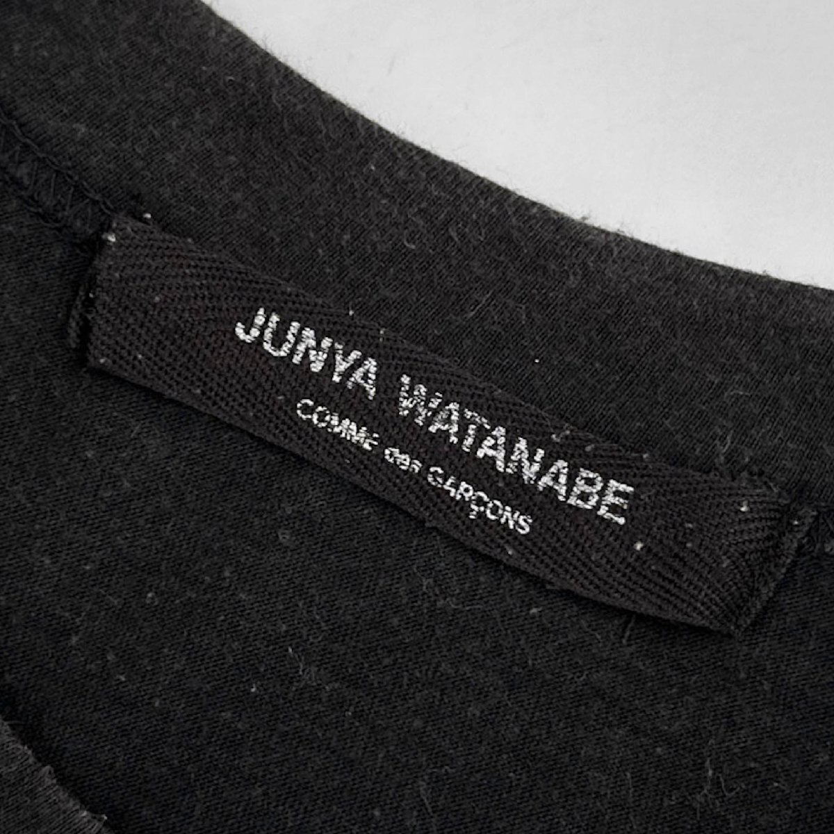 JUNYA WATANABE ジュンヤワタナベ コムデギャルソン 無地 半袖 Tシャツ カットソー /黒 ブラック JZ-T003 AD2006の画像5